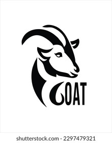 goat animal icon image design. sacrificial animal logo template