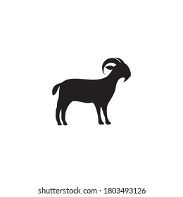 Goat animal logo design vector template