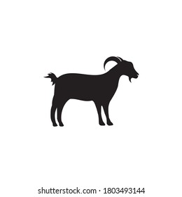 Goat animal logo design vector template