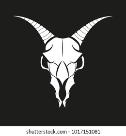 Goat animal Skull Vector isolated vector illustration