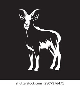 goat animal vector for farm industry icon