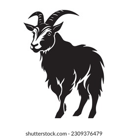 goat animal vector for farm industry icon
