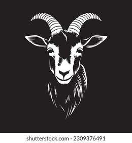 goat animal vector for farm industry icon