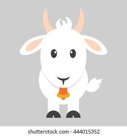 goat with bell vector