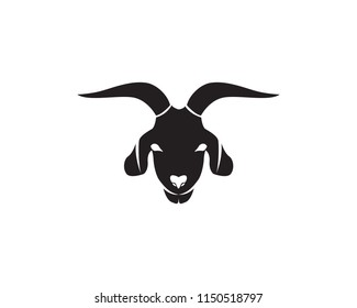 Goat black animal qur'ban symbols logo