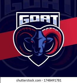 Goat Capricorn Mascot Esport Logo Design