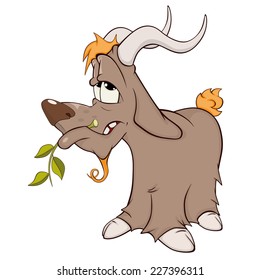 Goat. Cartoon 