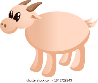 Goat cartoon vector good for design assets