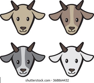 Goat - Cartoon - Vector Illustration