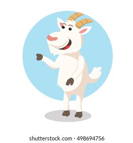 goat character vector illustration design