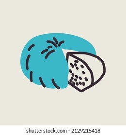 Goat Cheese flat icon. Farm animal sign. Graph symbol for your web site design, logo, app, UI. Vector illustration