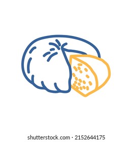 Goat Cheese isolated icon. Farm animal sign. Graph symbol for your web site design, logo, app, UI. Vector illustration