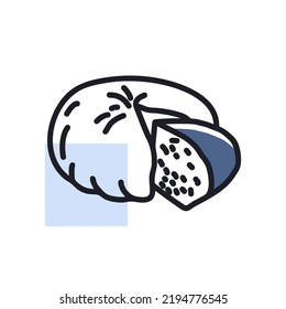 Goat Cheese isolated icon. Farm animal sign. Graph symbol for your web site design, logo, app, UI. Vector illustration