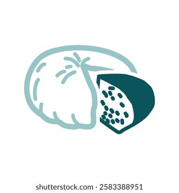 Goat Cheese isolated icon. Farm animal sign. Graph symbol for your web site design, logo, app, UI. Vector illustration