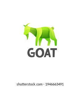 goat Colorful Logo Illustration Vector Design