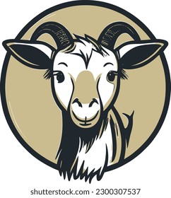A Goat Cute ,Vector, T-Shirt,Animals