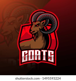 Goat esport mascot logo design