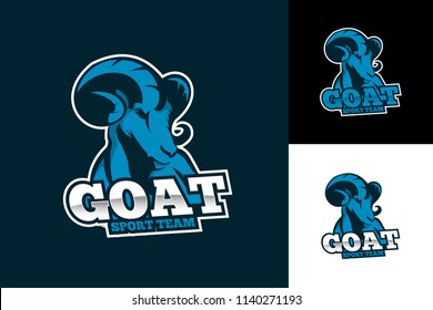 Goat E-sport Team Logo Template Design Vector, Emblem, Design Concept, Creative Symbol, Icon