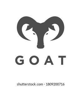 Goat face logo design and vector. Modern logo vector.