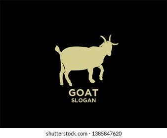 goat gold black logo icon designs vector illustration sign silhouette