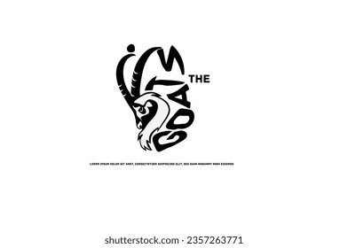 I Am The Goat Greatest Of All Time design for logo or t shirt 