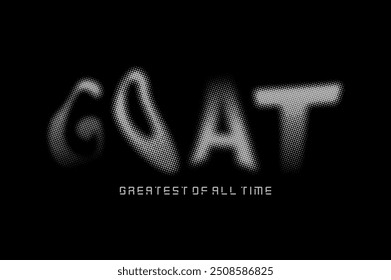 GOAT, Greatest of all time,typography t shirt print 
