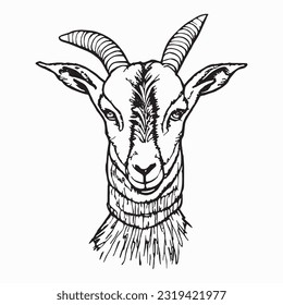 goat handrawn islamic eid al adha