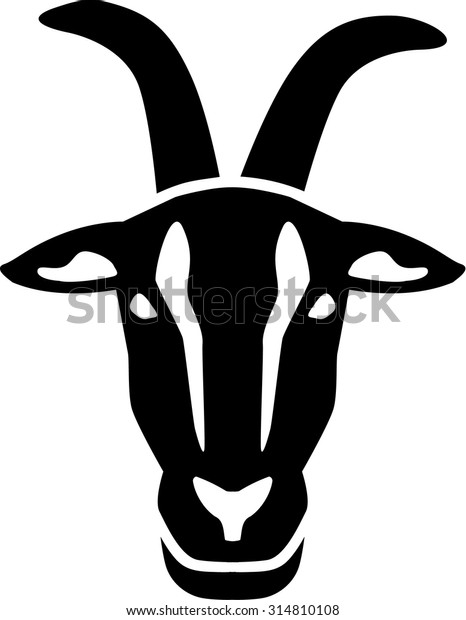 Goat Head Stock Vector (Royalty Free) 314810108