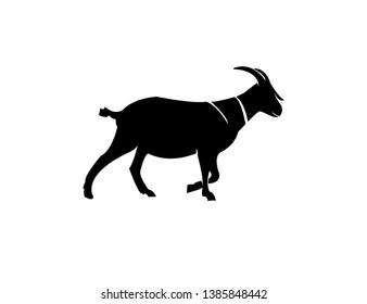 goat head black logo icon designs vector illustration sign silhouette