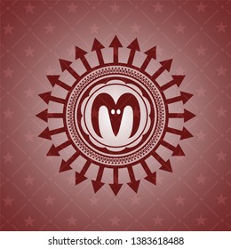 goat head icon inside badge with red background