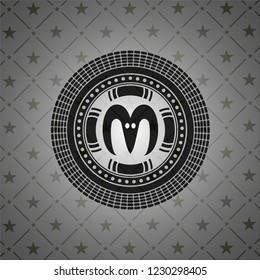 goat head icon inside dark badge or emblem