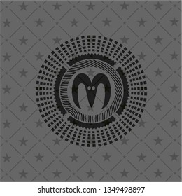 goat head icon inside retro style black emblem