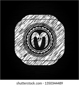 goat head icon on chalkboard