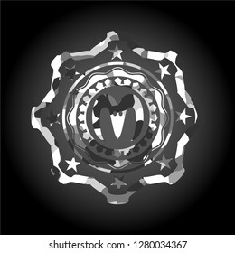 goat head icon on grey camo pattern