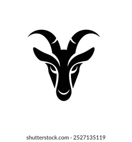  Ziegenkopf Symbol Silhouette Vektorgrafik 