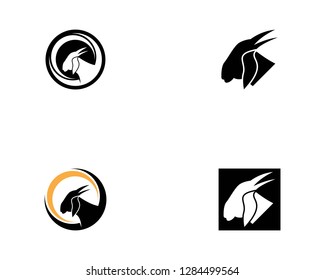 Goat head icon vector illustration