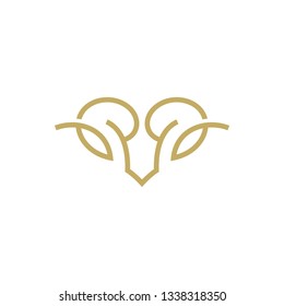 goat head logo design