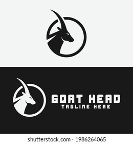 goat head logo design is good for logo template