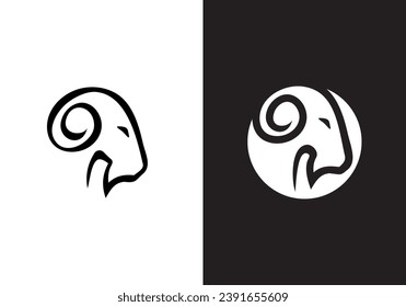 goat head logo design inspiration