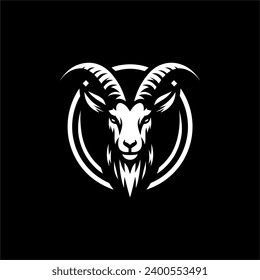 goat head logo design, premium logo design