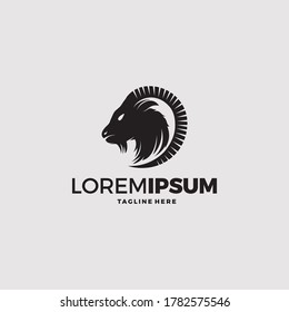goat head logo icon design vector template