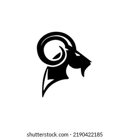 Goat Head Logo Icon Design Vector Stock Vector (Royalty Free ...