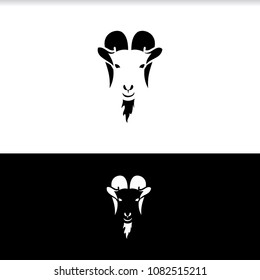 goat head logo silhouette