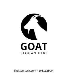 Goat Head Logo Template vector icon illustration design