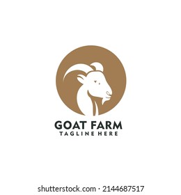 goat head logo vector and goat head logo