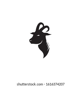 Goat head logo vector illustration