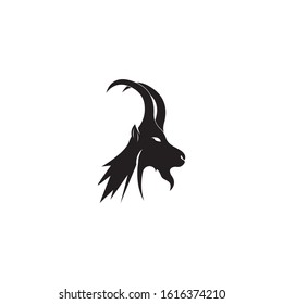 Goat head logo vector illustration