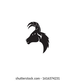 Goat Head Logo Vector Illustration