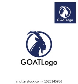 goat head logotype, elegant and simple icons for company