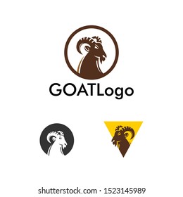 goat head logotype, elegant and simple icons for company